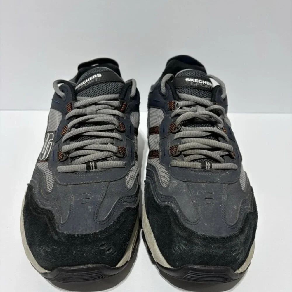 Skechers Men’s Vigor 2.0 - Trait Navy/Gray Lace-Up Sneakers, Size 11.5 Wide